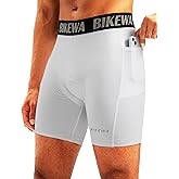 Men's 4D Padded Bike Shorts Cycling Underwear Biking Bicycle Padding Shorts for Men Side Pockets