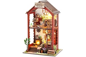 DIY Book Nook Kits Booknook-Creativity 3D Wooden Puzzle Bookend Bookshelf Decor -Booknook Kit for Adults Miniature House Doll