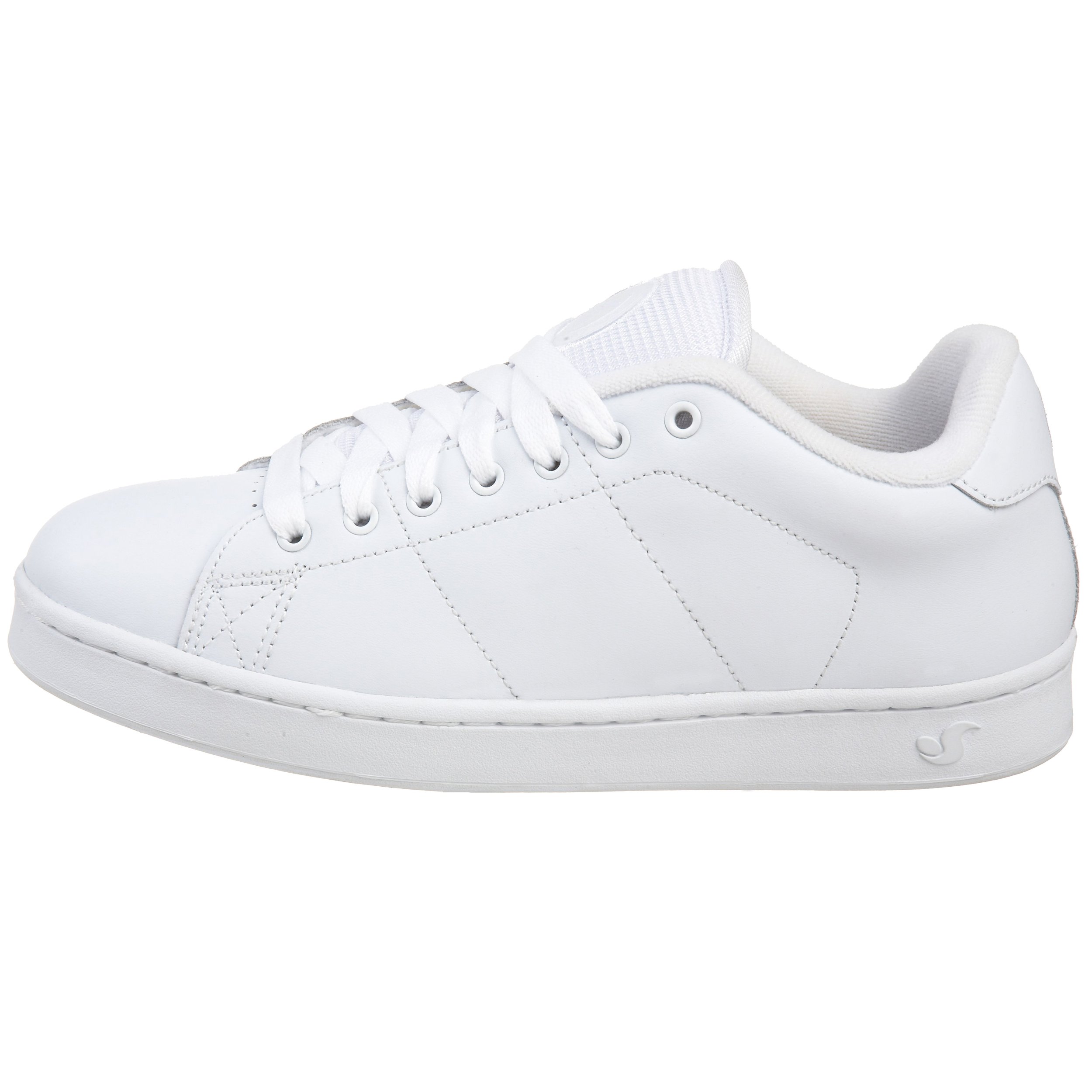 DVS Men's Revival SP4 Skateboard Shoe,White/White Leather,14 M US on