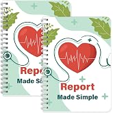 INKNOTE 2 Pcs Nurse Report Sheet Notebook Nursing Handoff Logbook | 8.27 x 5.9 inch,Organizing Notes for Students Clinical Supplies,Appreciation Gifts for Nurses