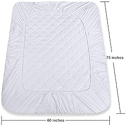 Utopia Bedding Quilted Fitted Mattress Pad, Short