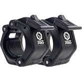 Lock-Jaw PRO 2 Barbell Collars/Clamps, 2"/50mm Olympic Bars | Heavy Duty Bar Clamps, Secure Weight Hold, Strength Training &amp; Home Gym, Gym Accessories, Barbell Clamps, Quick Release