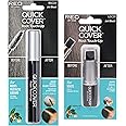 RED by Kiss Quick Cover Gray Hair Touch Up, Root Touch Up, Moisturize and Shine, Brush Type & Stick Type Set (Jet Black)