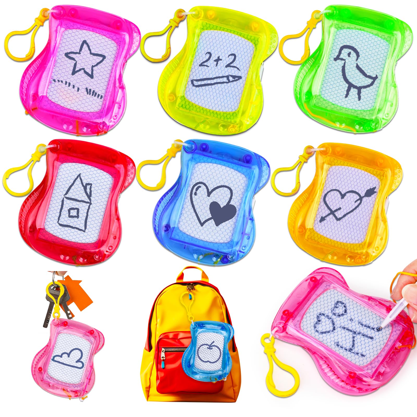 Photo 1 of 16PCS Mini Magnetic Drawing Board Party Favors Bulk for Kids 4-8 8-12 Goodie Treat Bag Stuffers Classroom Treasure Chest Carnival Prizes Box Toys Pinata Fillers Birthday Return Gifts for Boys Girls