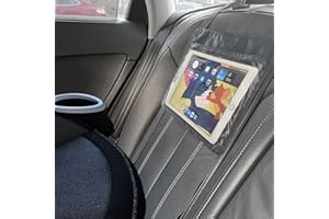 FresherAcc Car iPad Kindle Tablet Holder for Rear and Forward Facing Mirror, Car Mount Hanger Case for Vehicle Backseat Headrest Up to 10.5', Lightweight Washable and Portable (Grey)