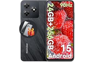 Blackview Wave 8(2025) Unlocked Cell Phones Canada, Android 15 Smartphone, 24GB+256GB/2TB, 192G, 6.56" HD+90Hz, Octa-Core 500