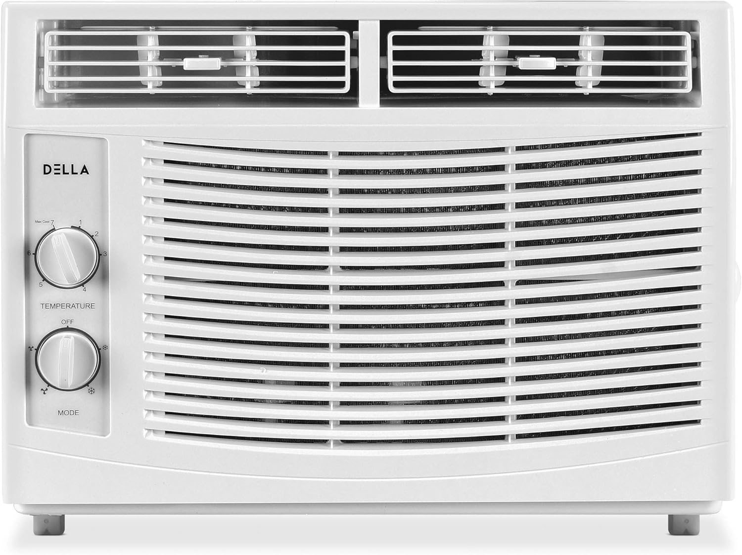 Della 5000 BTU Window Air Conditioner 540W, 110V/60Hz, 11 (EER) Rated Efficient Cooling Rooms up to 150 Sq. Ft. With 30 Pint/24hrs Dehumification