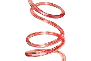 Brite Star 12 Ft LED Round Rope Light Red - Connectable for Indoor and Outdoor Decor - Perfect for Christmas Decorations, Bedroom, Party, Patio, Deck Lighting - Waterproof Outdoor Lighting