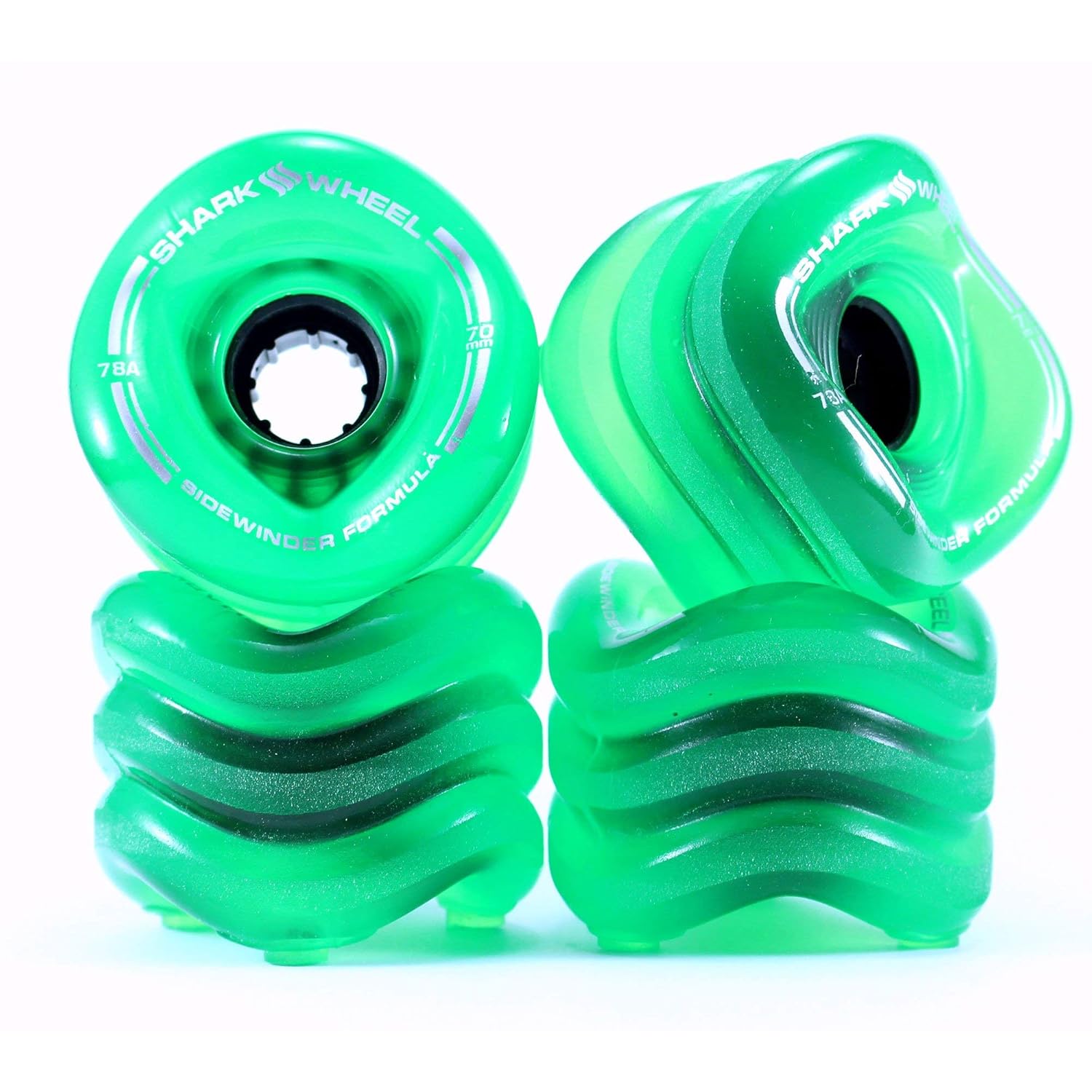 Shark Wheel Sidewinder Longboard Wheels 70mm, 78a