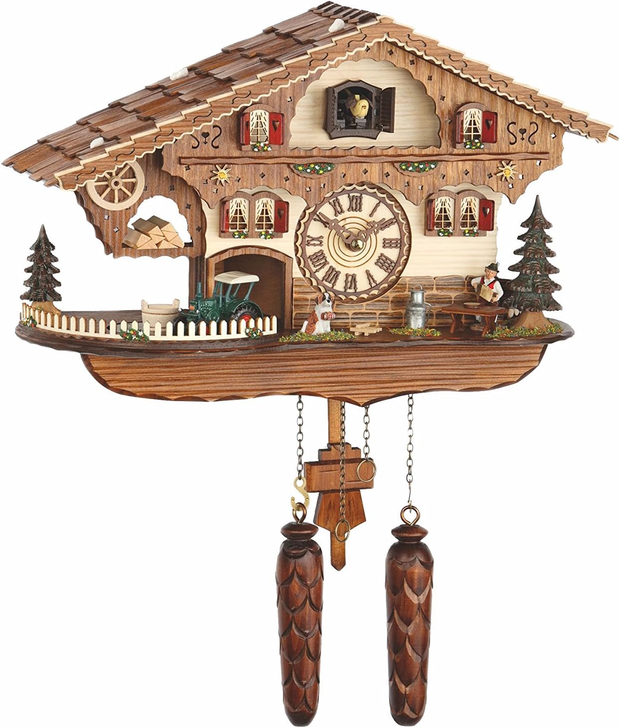 Trenkle Quartz Cuckoo Clock Swiss house with music TU 481 QM HZZG