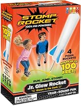 Stomp Rocket Jr Glow Rocket Launcher 4 Foam Rockets STEM Toy Ages 3+ Year Round view 1