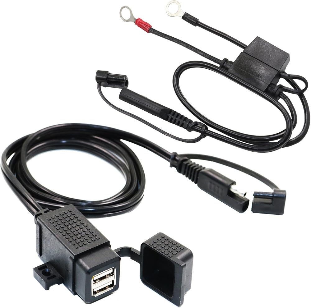 MOTOPOWER MP0609EA 3.1A Dual USB Charger Kit 12-24V Waterproof IP68