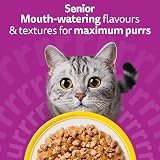 Whiskas Senior 11+ Poultry Feasts Wet Cat Food Pouches 12 x 85g Jelly view 7