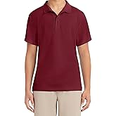 Nautica mens Uniform Short Sleeve Performance Polo Shirt, Burgundy, 36-37 US