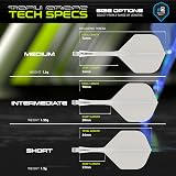 Winmau Fusion Integrated Flight & Shaft System No.2 White Medium view 2