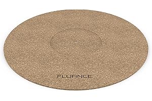 Fluance Turntable Cork Platter Mat - Audiophile Grade Improves Sound & Performance for Vinyl Record Players (TA21)