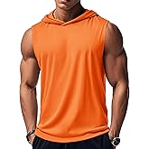 MAGCOMSEN Mens Tank Top Sleeveless Hoodie Cotton T-Shirt Summer Casual Shirt Muscle Tee