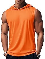 MAGCOMSEN Sleeveless Hoodie Men Tank Tops Moisture