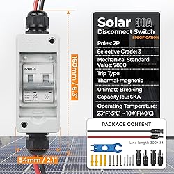 Pjerjzn Solar Panel Disconnect Switch 1000V 30A PV