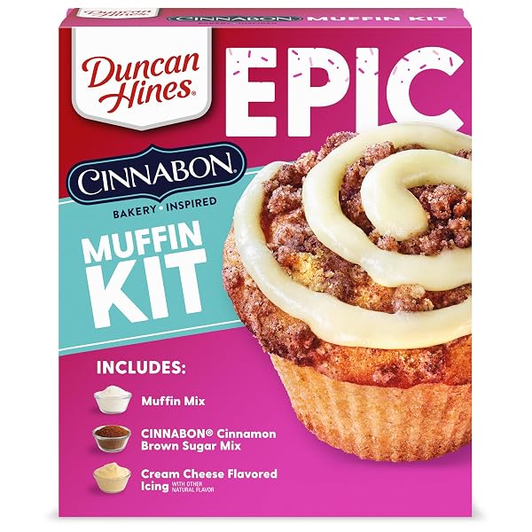 DUNCAN HINES EPIC CINNABON BAKERY INSPIRED MUFFIN KIT,...