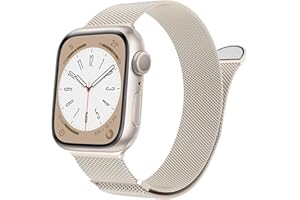 MARGE PLUS Compatible with Apple Watch Band 38mm 40mm 41mm 42mm 44mm 45mm 46mm 49mm Women Men, Stainless Steel Mesh Loop Magnetic Clasp Replacement for iWatch Series 11 10 9 8 7 6 5 4 SE3 SE2 Ultra 3