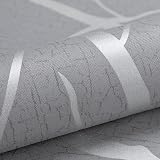 Trafagala Non-Woven Silver Grey Wallpaper 3D Embossed Striped Glitter view 3