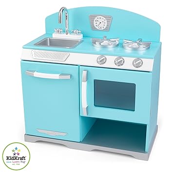 Kidkraft Retro Stove Blue Amazon Co Uk Toys Games