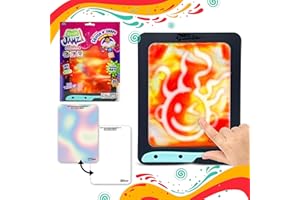 Sky Castle DoodleJamz JellyBoards — Squishy Drawing Pads Filled with Non-Toxic Sensory Gel – No-Mess Fidget Art – ASMR – Re-usable for Endless Artistic Creations (Red and Yellow Gel)