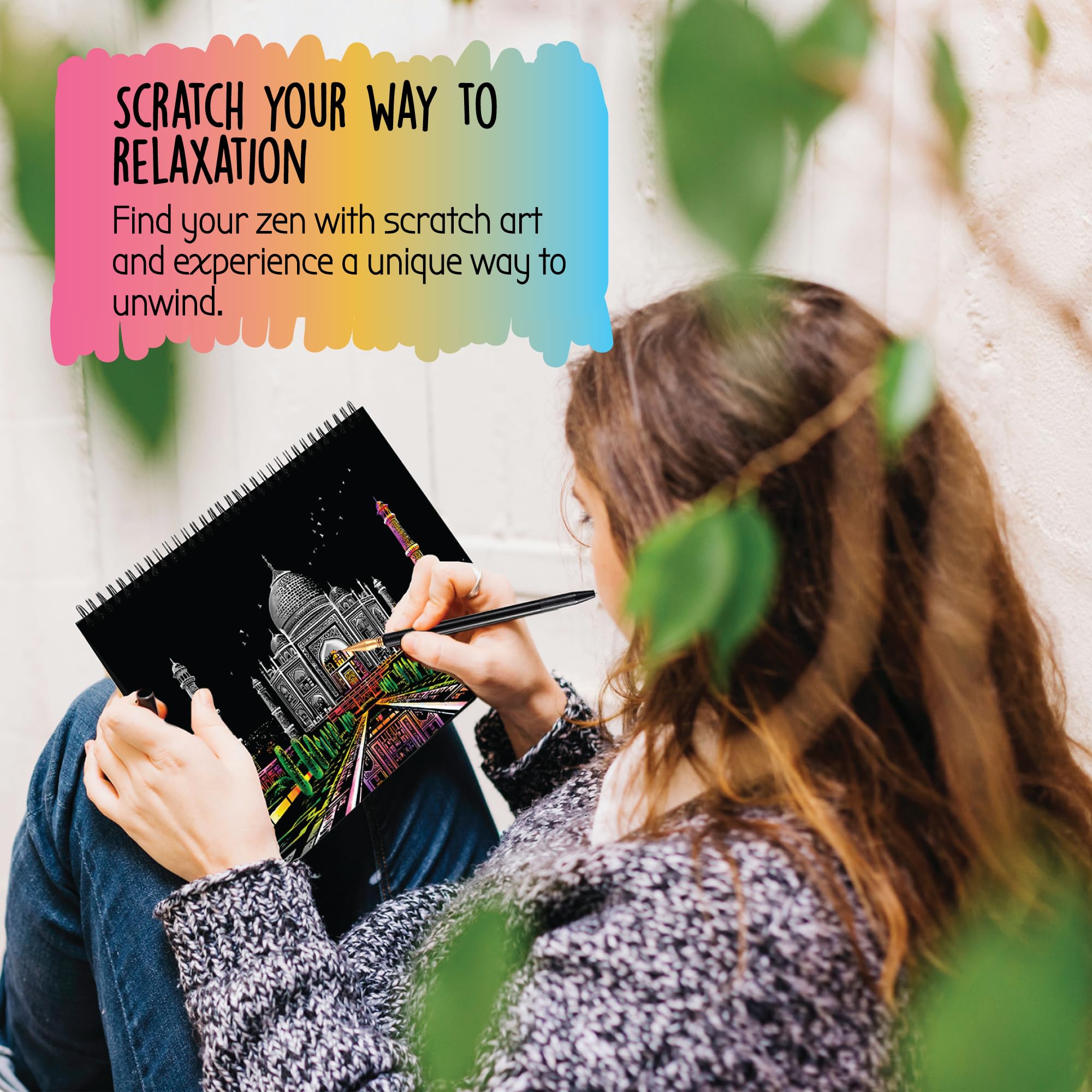 Scratch Art Book for Adults - Colorful City Series Scratch Art | Scratch Painting Foil Art for Adults | Scratch and Sketch City Series Books | Foil Engraving Scratch Art Adult (City Series)