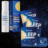 Wellamoon Ultimate Sleep Bundle &ndash; Lavender Pillow Spray &amp; 3-Pack Extra Strength Sleep Patches (84 Patches Total) &ndash; Long-Lasting Nighttime Support with Melatonin &amp; Valerian