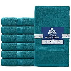 DAN RIVER 6-Pack Premium Hand Towels