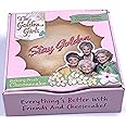 ABC Signature The Golden Girls Everything’s Better with Friends and Cheesecake! Collectible Cheesecake Box Candy Tin – Filled Strawberry Vanilla Flavored in shape of Cheesecake, Pink