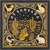 GT BANDANA 22"x22" Cowboy Hunting Cotton Bandana Multi-Purpose Headbands