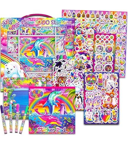 Amazon.com: Bendon Inc Lisa Frank Coloring Book and Stickers Set