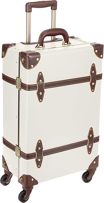 Amazon Co Jp シフレ トランクケース トランクキャリー スタイリッシュなユーラシアトランク 36l 63 Cm 3 8kg アイボリー ブラウン シューズ バッグ