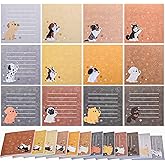 Handepo 12 Pack Dog Sticky Notes Bulk Small to Do List Funny Cute Animals Notepad Supplies for Office School Gifts, 600 Sheets in Total