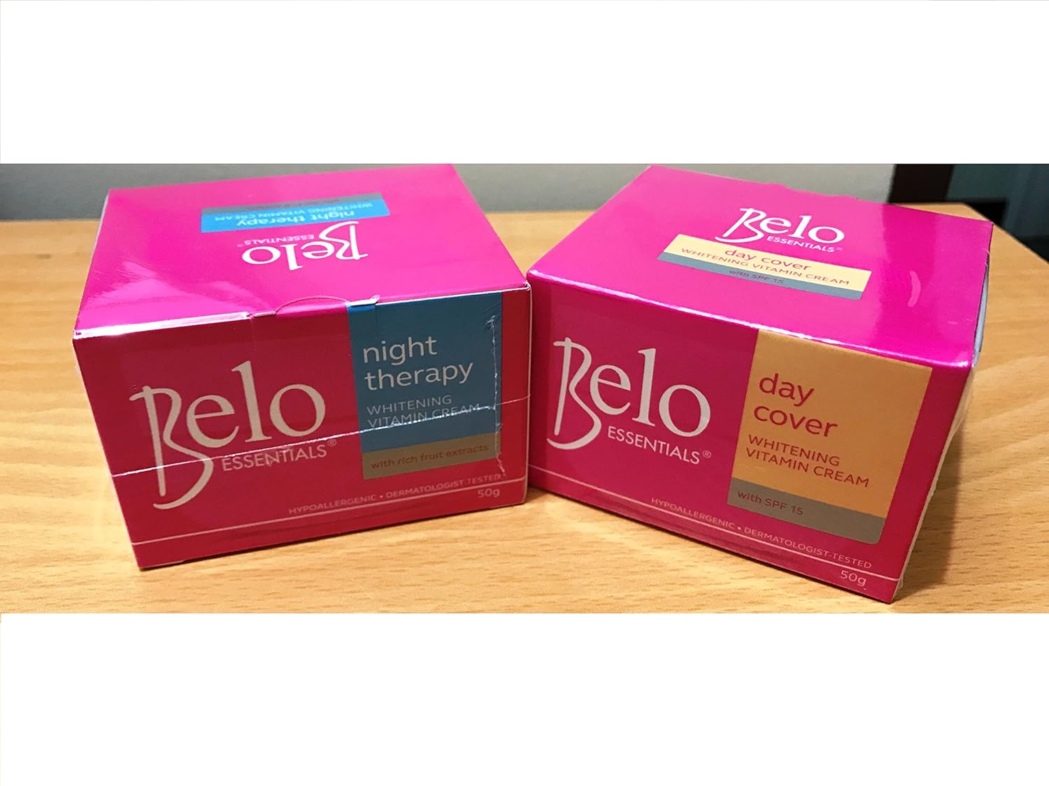 BELO Whitening Vitamin Face Cream Lot of 2 (DAY & NIGHT CREAM