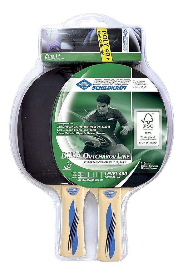 Amazon.com : Donic Schildkrot Dima Ovtcharov Line 400 Table Tennis Set : Sports & Outdoors