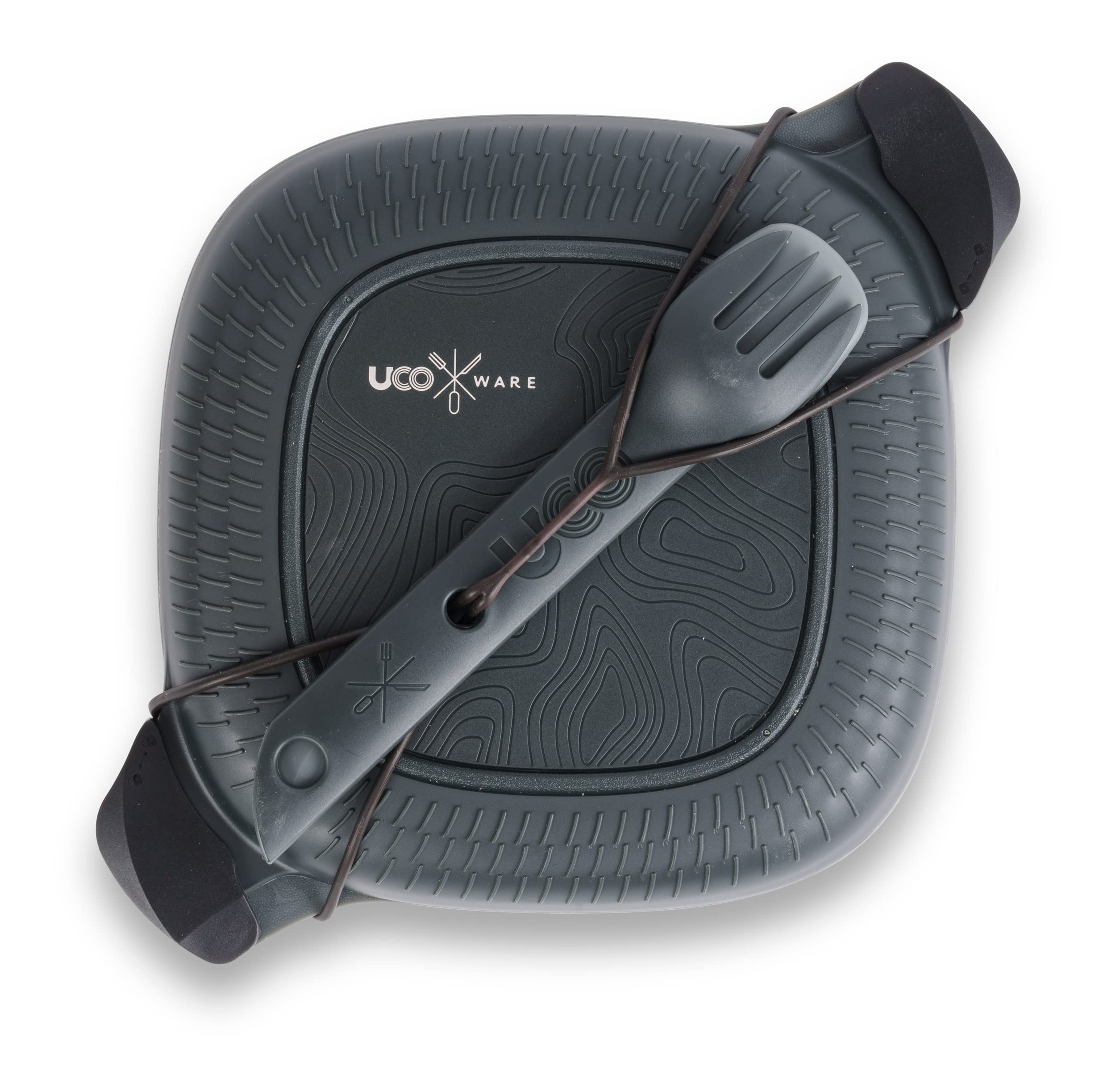 UCO ECO 5-Piece Camping Mess Kit with Bowl, Plate, Switch Spork Utensil Set - Midnight