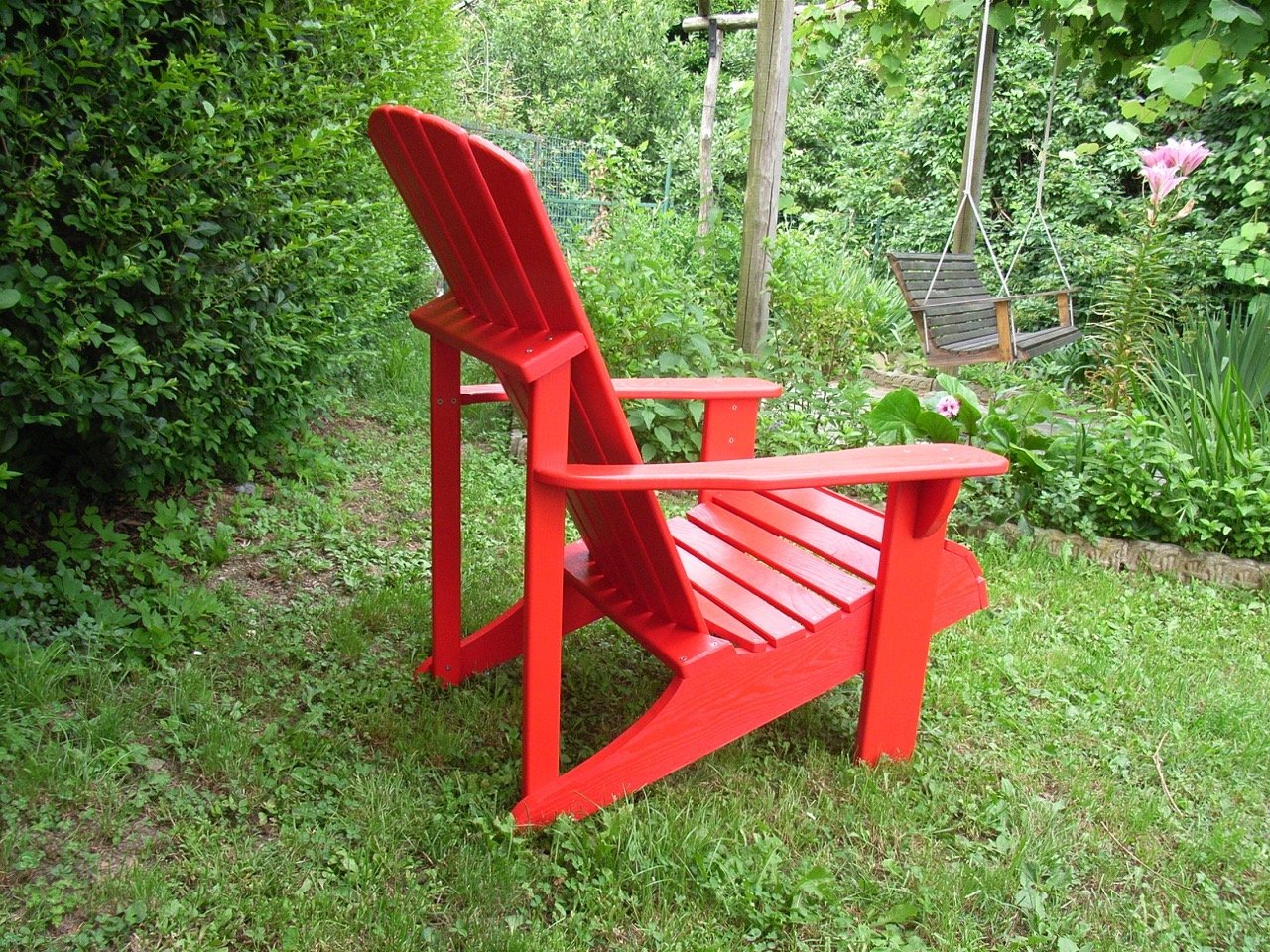 Adirondack Chair. Classic design all natural wood - Product8