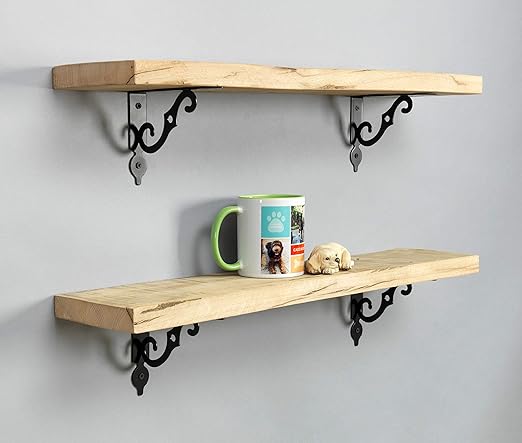 Amazon Com Rustic Farmhouse Reclaimed Wood Shelves Barnwood