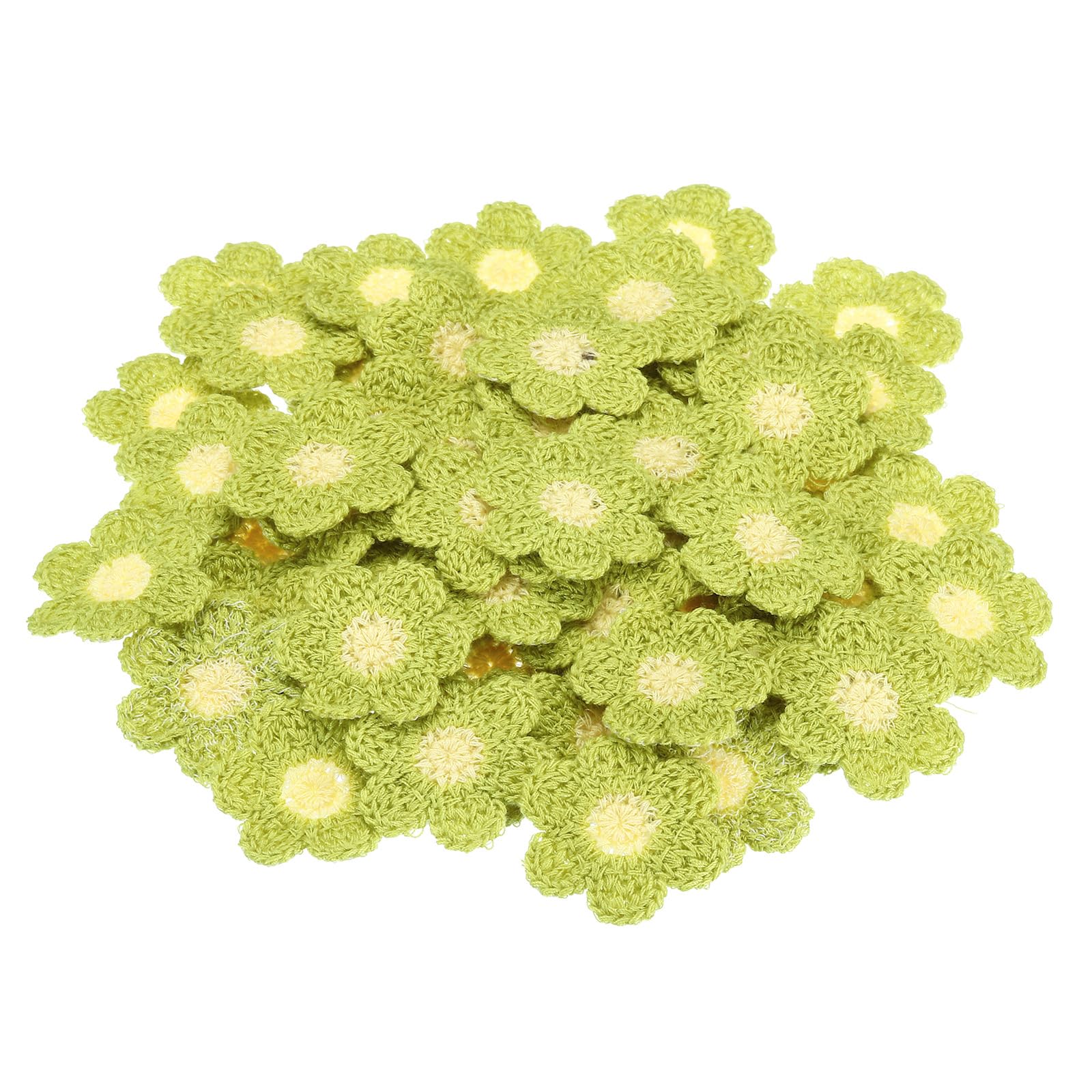 PATIKIL Sew on Patches for Clothes, 64 Pack Flower Patch Embroidered Appliques for Clothing Decoration Backpack Jean Hat DIY Craft, Green