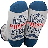 InnoBeta Fathers Day Poppy Gifts Socks, Poppy Gifts for Grandpa, One Size Crew Socks