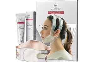 Anacis. Double Chin Tightener Face Mask – Toning Wrinkles Fine Lines Sagging Skin Neck Cream - V-Line face strap, Set (Mask Cream Belt)