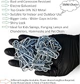 RSE Heavy Duty Galvanised Steel Chain 3mm 1.5m for Gate Bike Lock Fence view 3