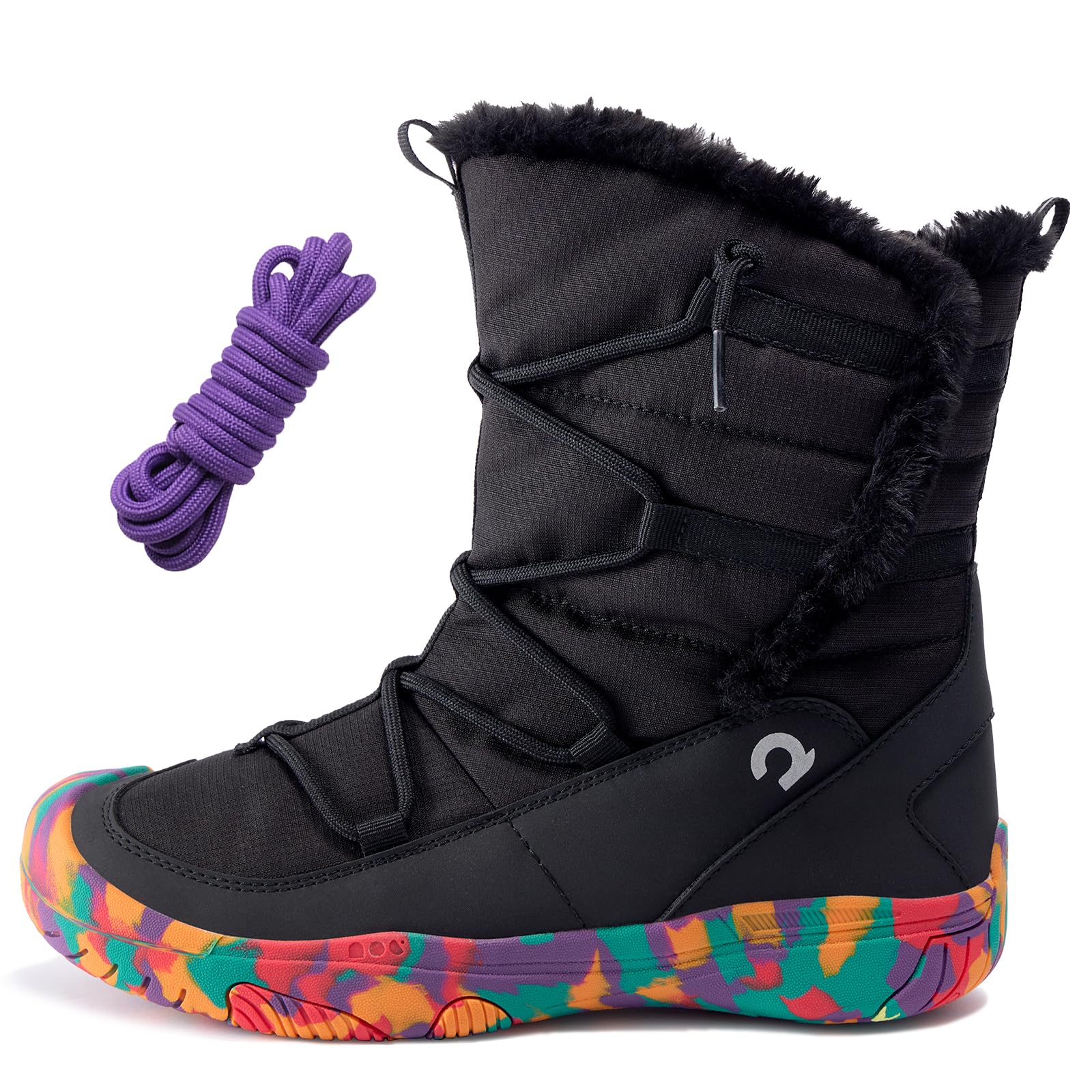 HAPPY NOCNOC Boys Girls Snow Boots Waterproof