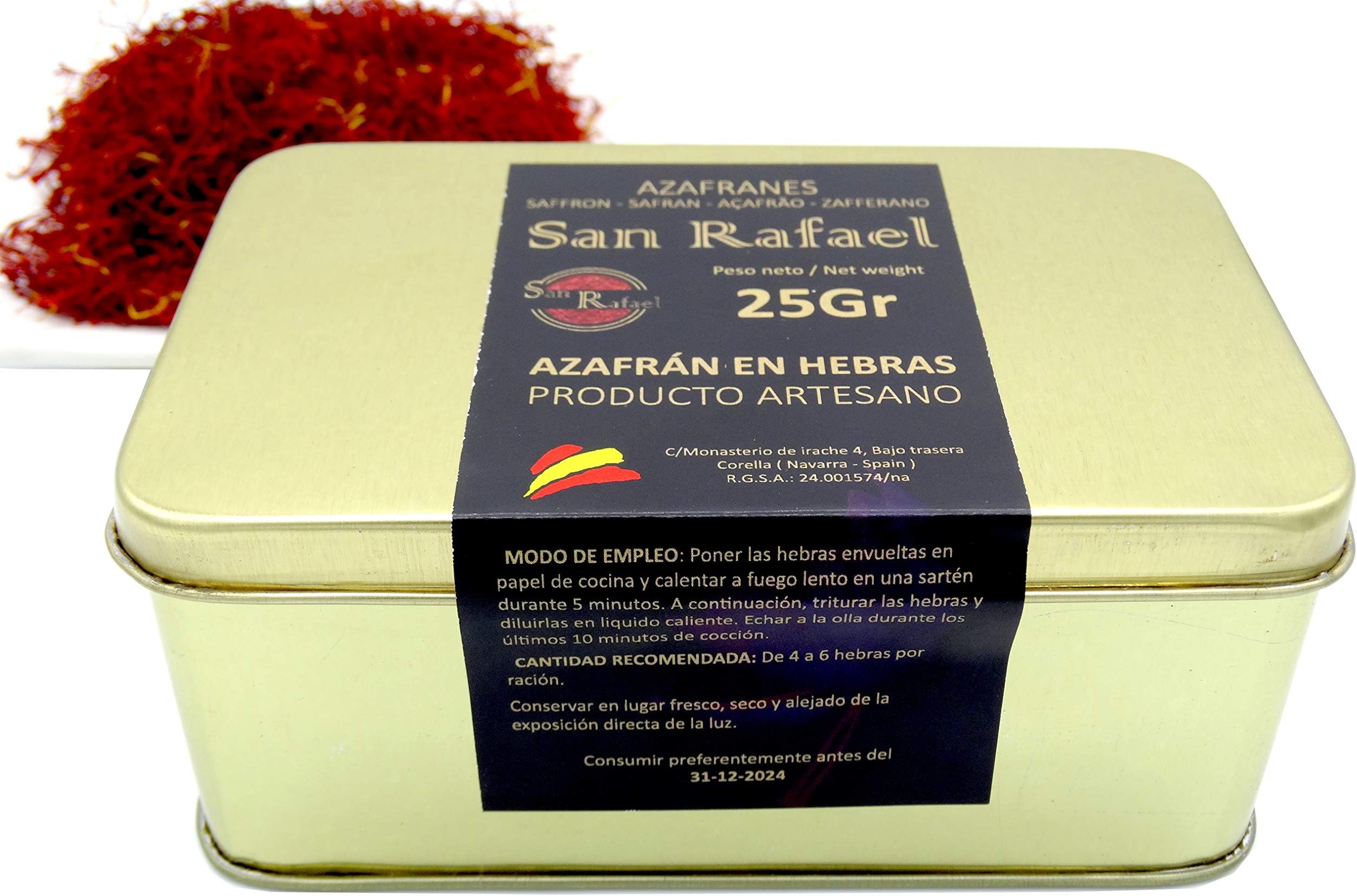 SAN RAFAEL - Spanish Saffron Grade A Premium Quality (25Gr)