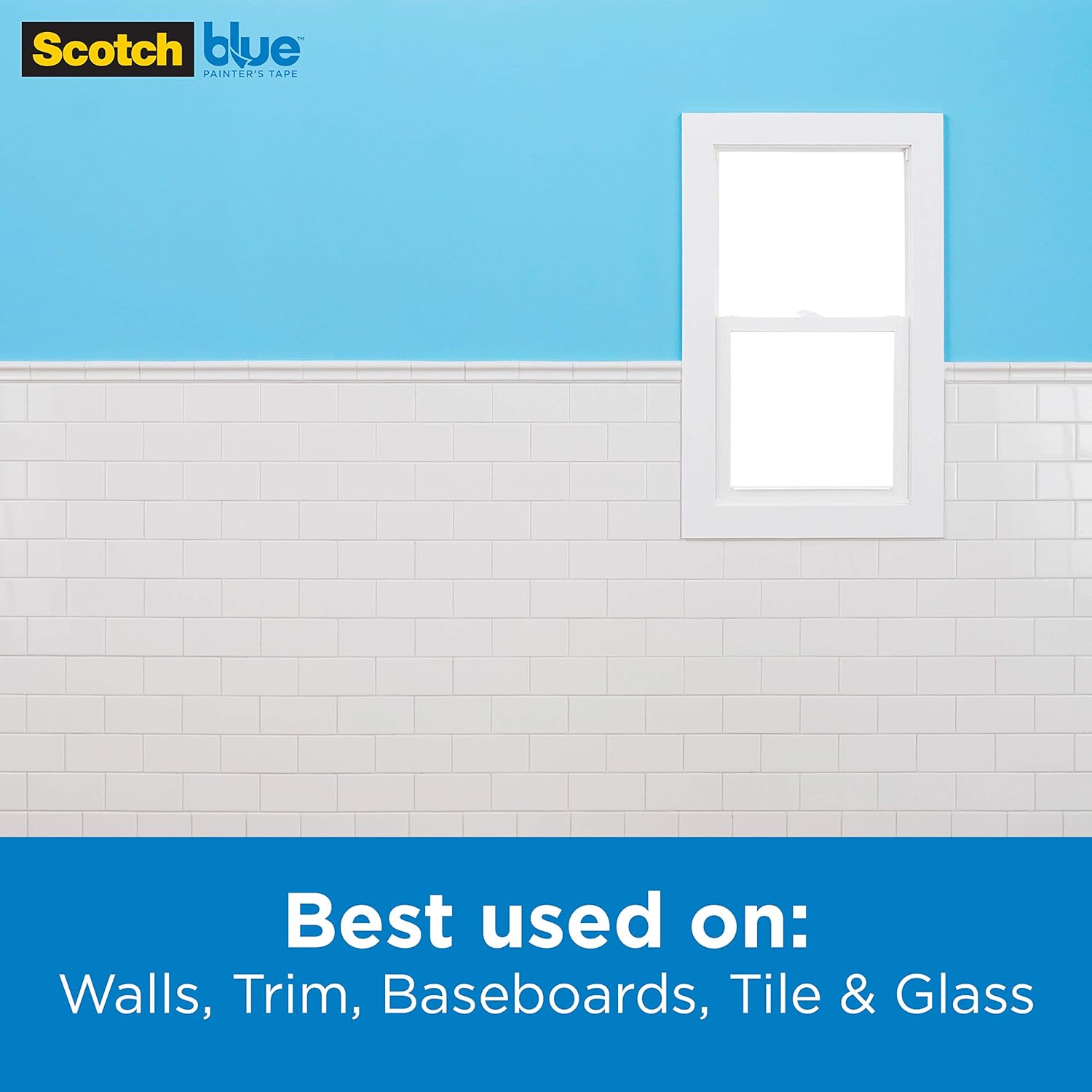 ScotchBlue Sharp Lines Multi-Surface Painter’s Tape, 2093, 0.94 inch x 60 yard, 1 Roll: Home Improvement