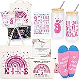 JTENGTOP 9 Year Old Beautiful Teen Girl Birthday Gifts Ideas, Gift Gifts for 9 Year Old Sweet Teen Girls, Top 9th Birthday Decorations Basket Set of 6
