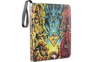 DRZERUI Card Binder for Yugioh Cards - 720 Pockets Trading Card Binder with 40 Removable Sleeves, 9 Pocket Card Holder Album Compatible with Yu-Gi-Oh Cards (SOR）